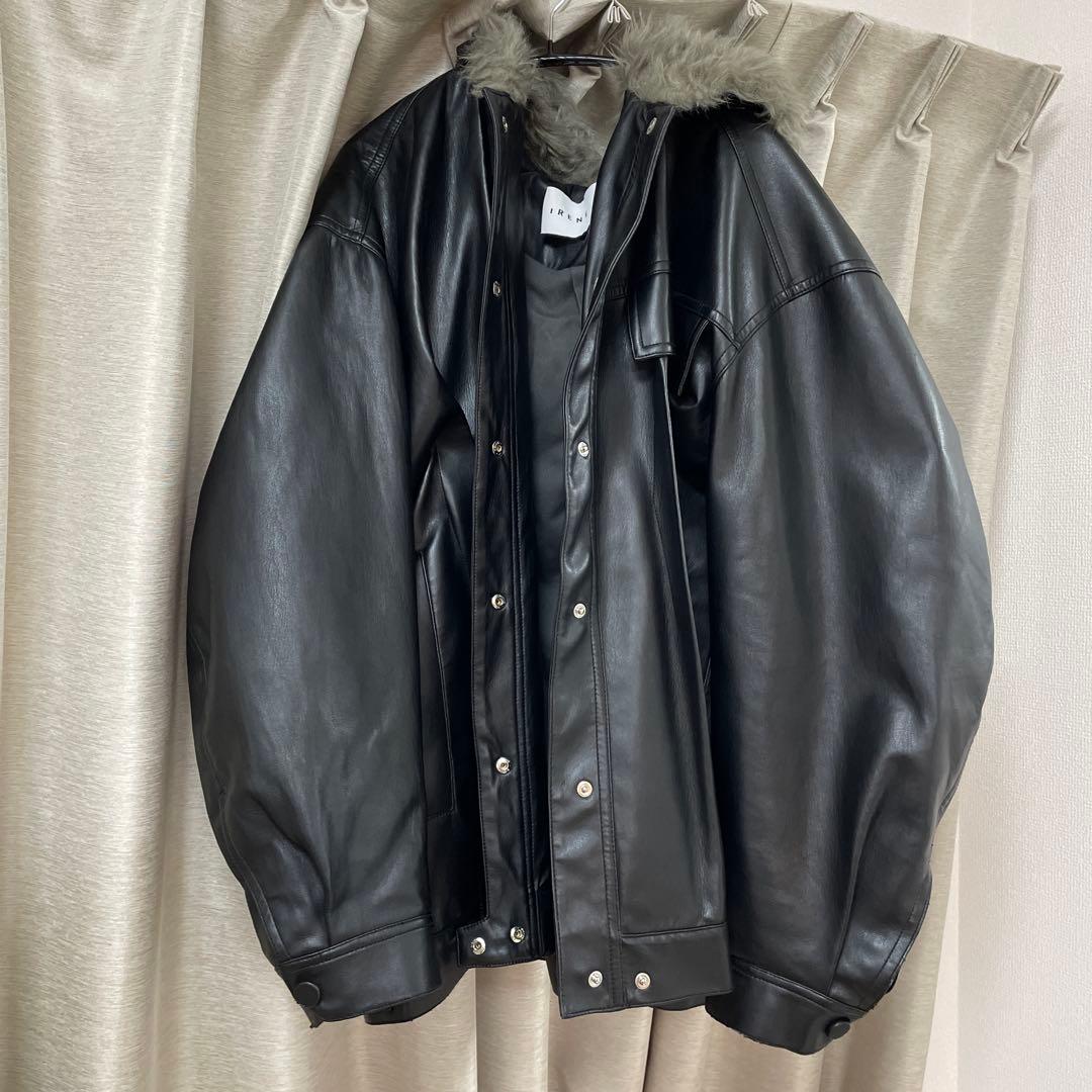 ジャケット・アウター IRENE Fur Hooded Leather Jacket