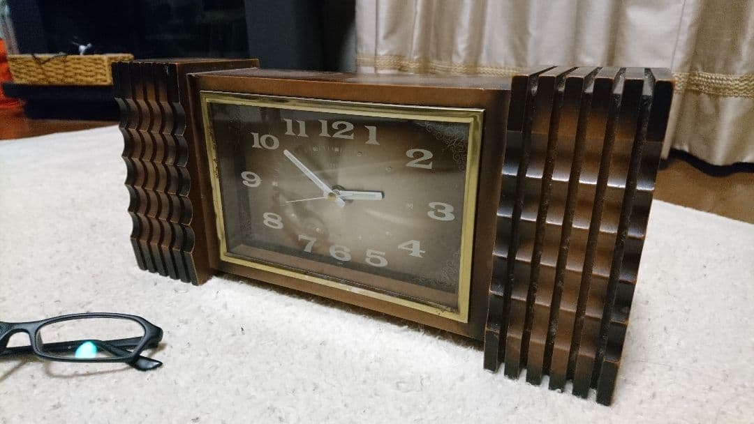 ★昭和レトロ★置時計シチズン ゼンマイ式 NO.3RA027