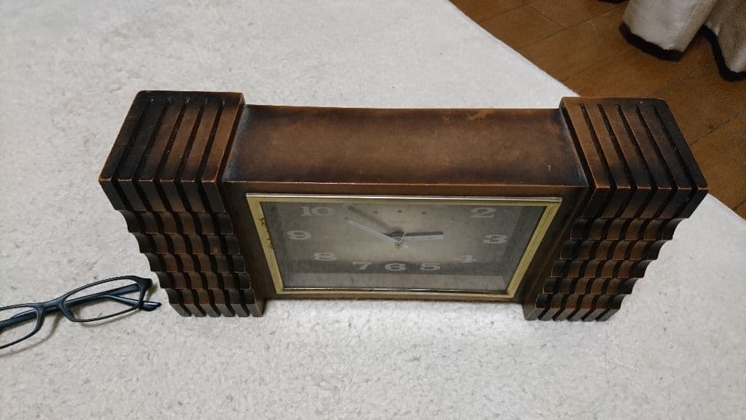 ★昭和レトロ★置時計シチズン ゼンマイ式 NO.3RA027