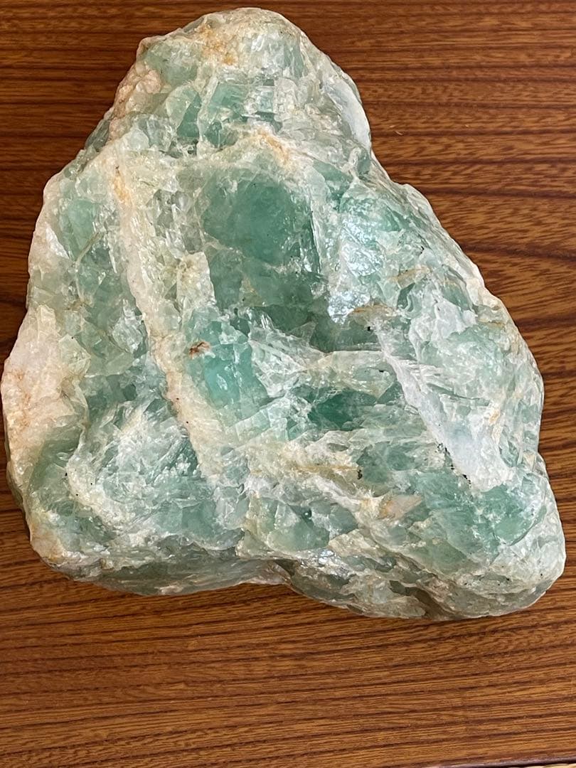 巨大　フローライト約4300g 蛍石　ラリマー アマゾナイト　翡翠　原石 鑑賞石