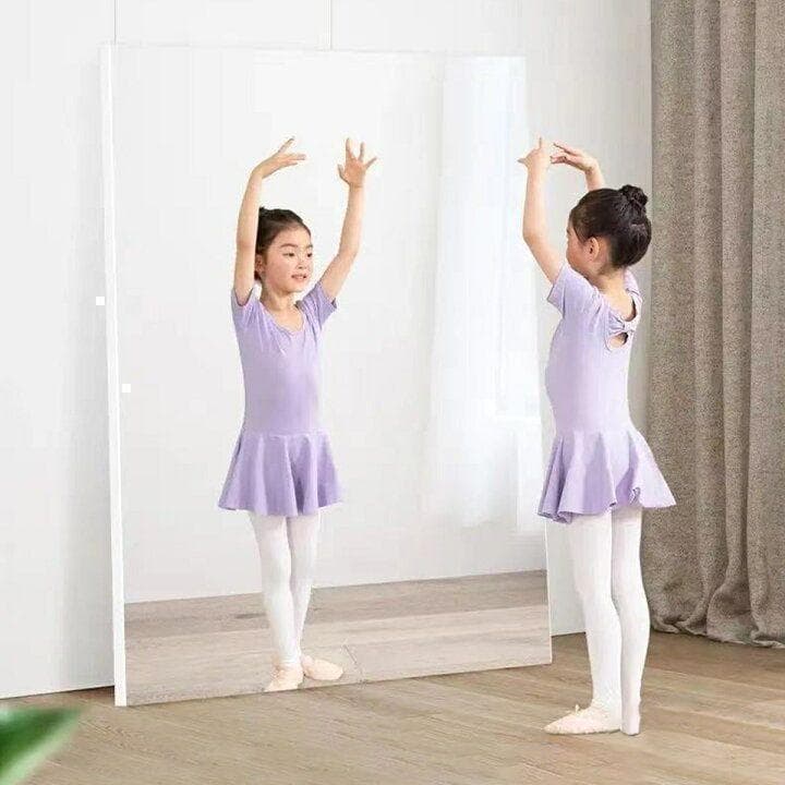 割れない鏡 ウォールミラー 壁掛け 姿見 幅80×高さ160cmブラック1628