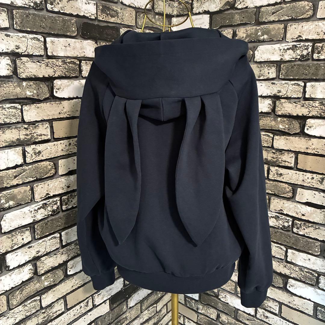 Jack Bunny ジャックバニー ジップアップ うさ耳 パーカー ネイビー