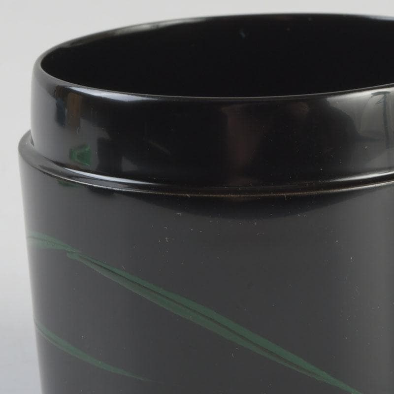 茶道具　岩倉利慶作　即中斎好写　青貝螺鈿　蛍早苗蒔絵　雪吹棗　共箱　V　9698