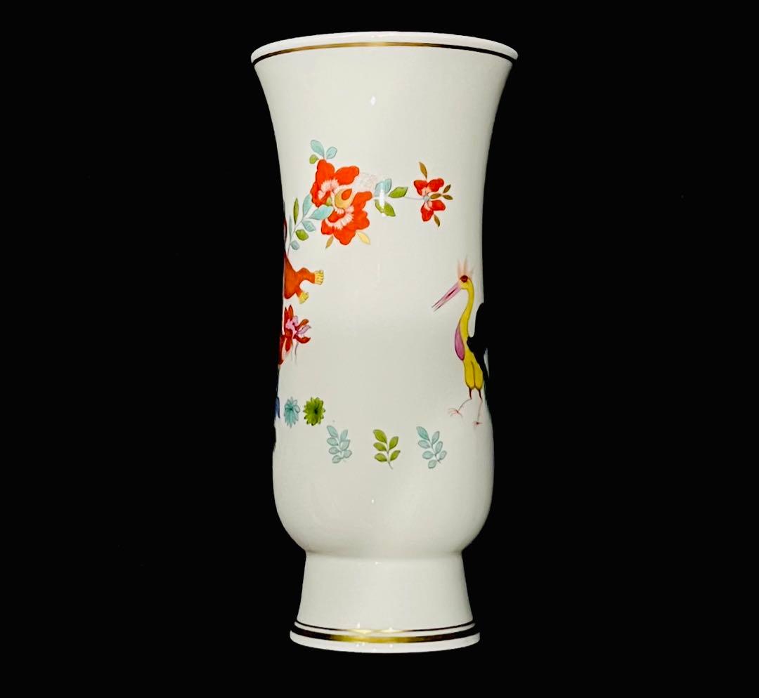Meissen マイセン/※稀少 1級品 柿右衛門様式 獅子 鳳凰　花瓶