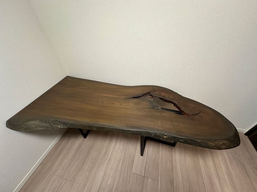 一枚板　天板　欅ダイニングテーブルアンティーク