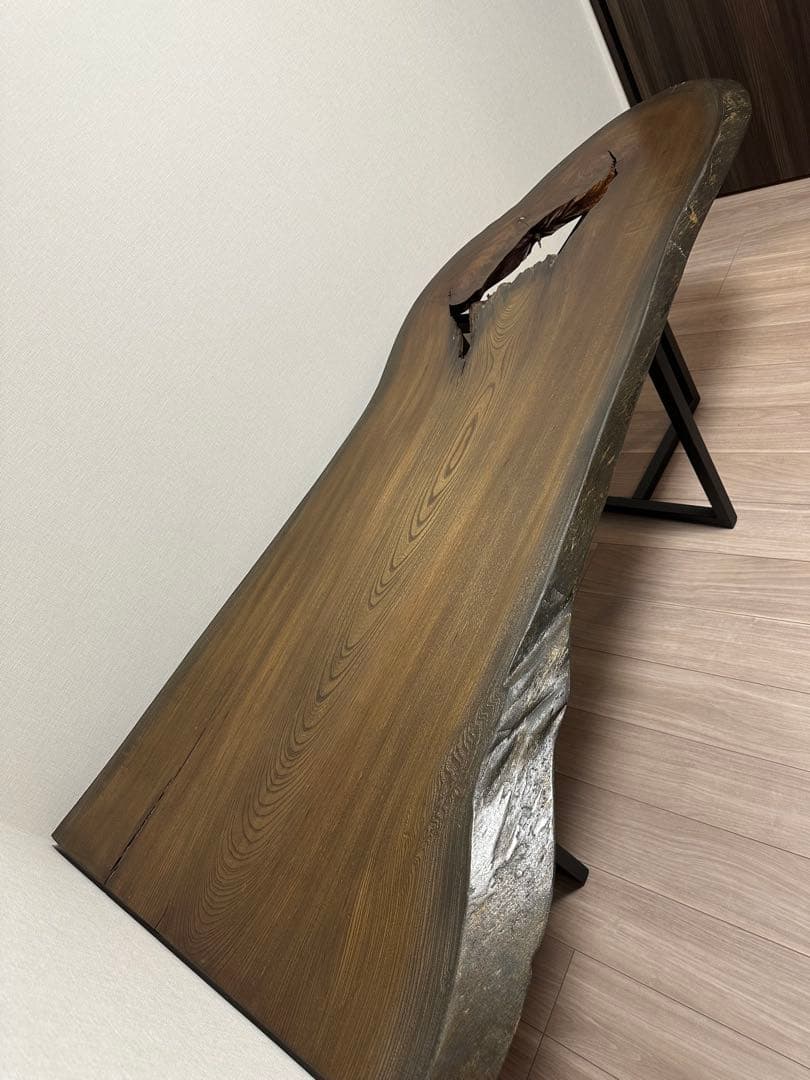 一枚板　天板　欅ダイニングテーブルアンティーク