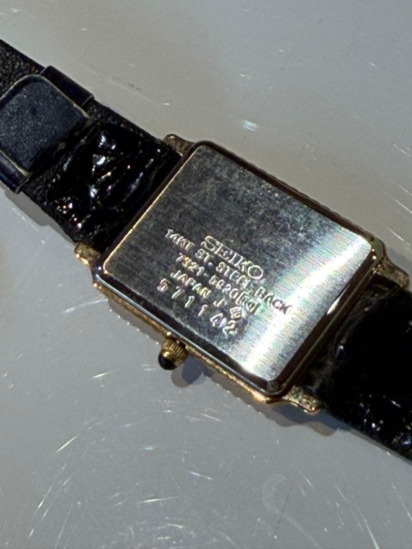 SEIKO セイコーエクセリーヌ14Kゴールド アナログ腕時計未使用