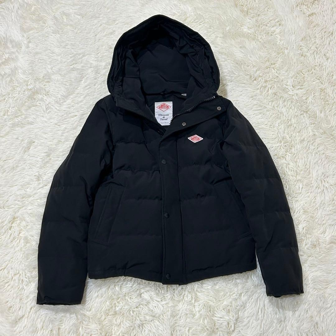 【美品】DANTON ダントン ショート ダウン ジャケット 黒 38