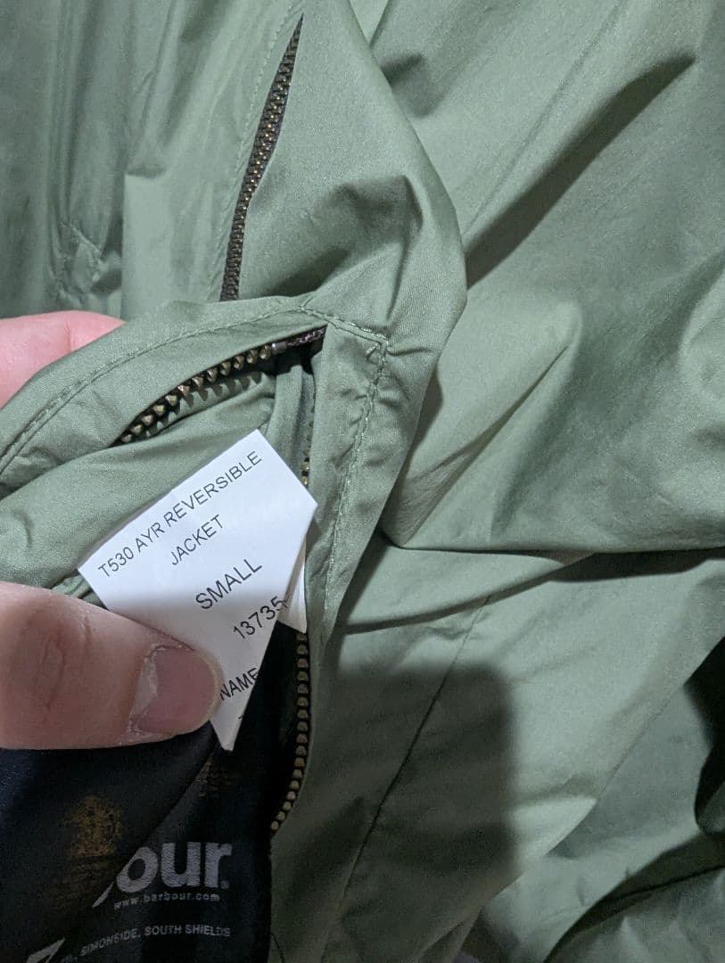 Barbour タータンチェック リバーシブル　スイングトップ