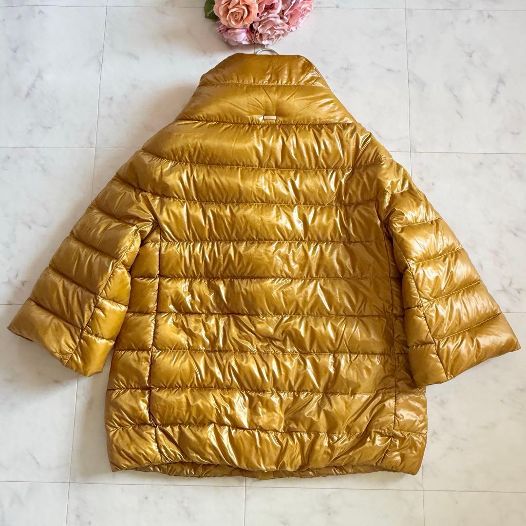 人気★HERNO ICONICO アミンタ 軽量 ダウンコート 42 キャメル