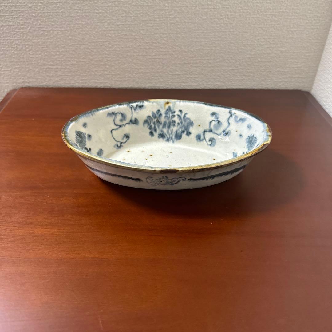 【未使用】コウホ窯　市野吉記　楕円皿