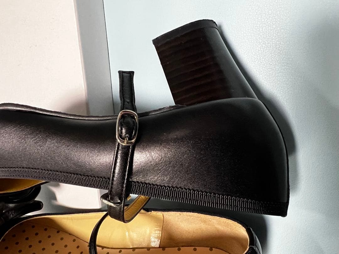 Leur Getter ルルゲッタ ブラック リボン付き シューズ　24.5㎝