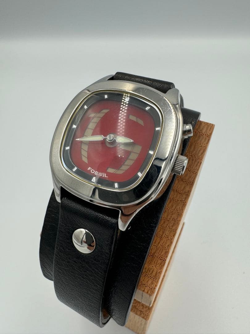 FOSSIL BIG TIC フォッシル　クォーツ腕時計　レザーベルト　 A30