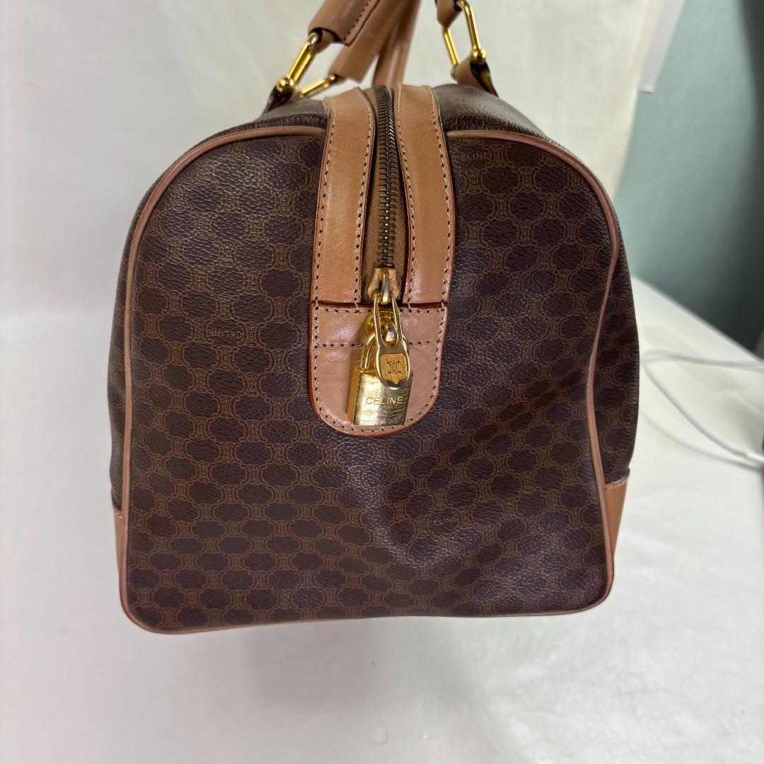 レザー ボストンバッグ ブラウン・ベージュ