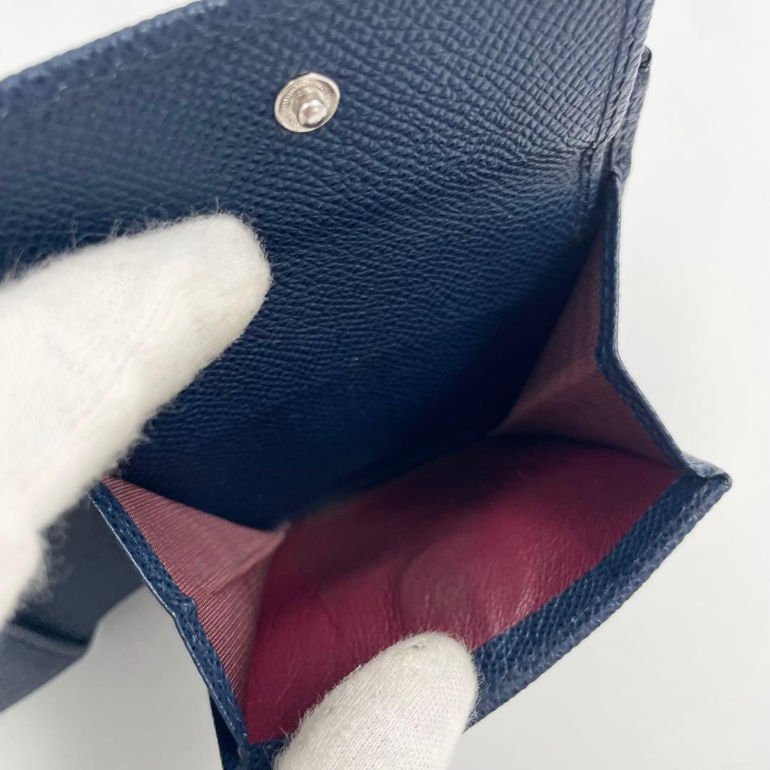 【✨美品 付属品付】 ブルガリ マン 折り財布 ビーゼロワン RFID ネイビー