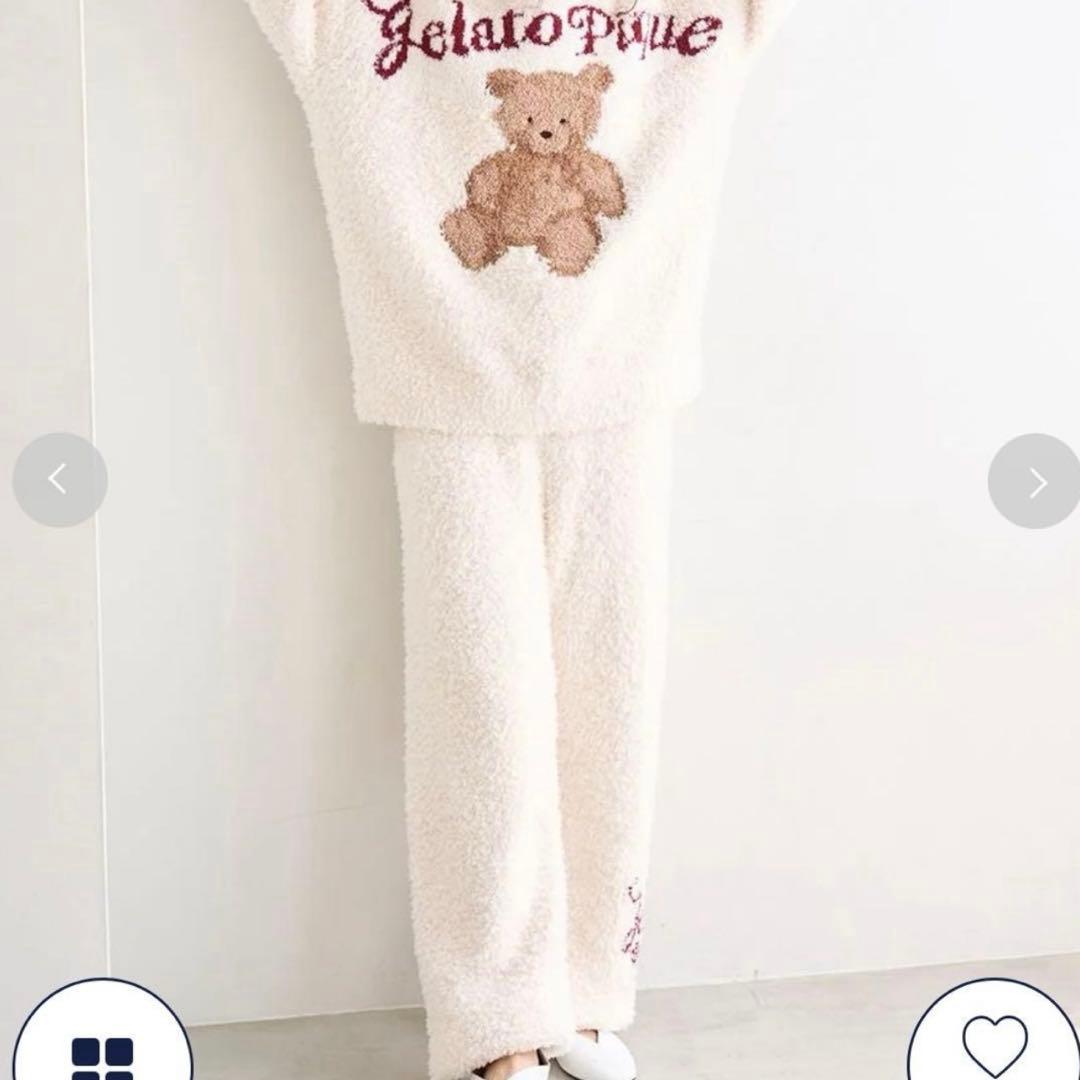 ジェラートピケ HOLIDAY スノーベア ロングパンツ ジェラピケ