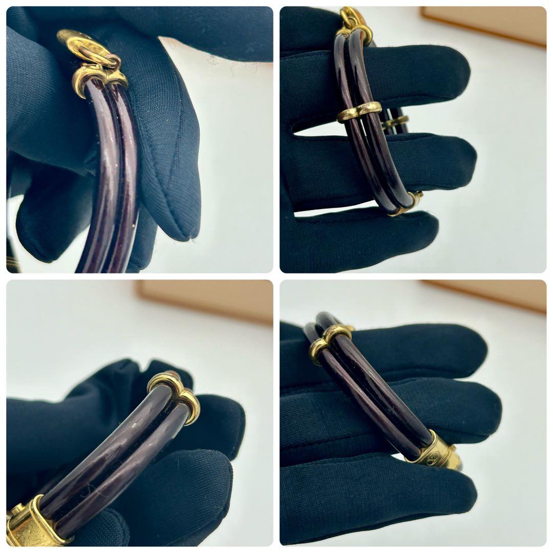 極美品　ヴィトン ブラスレ キープイット　トゥワイス ブレスレット アマラント