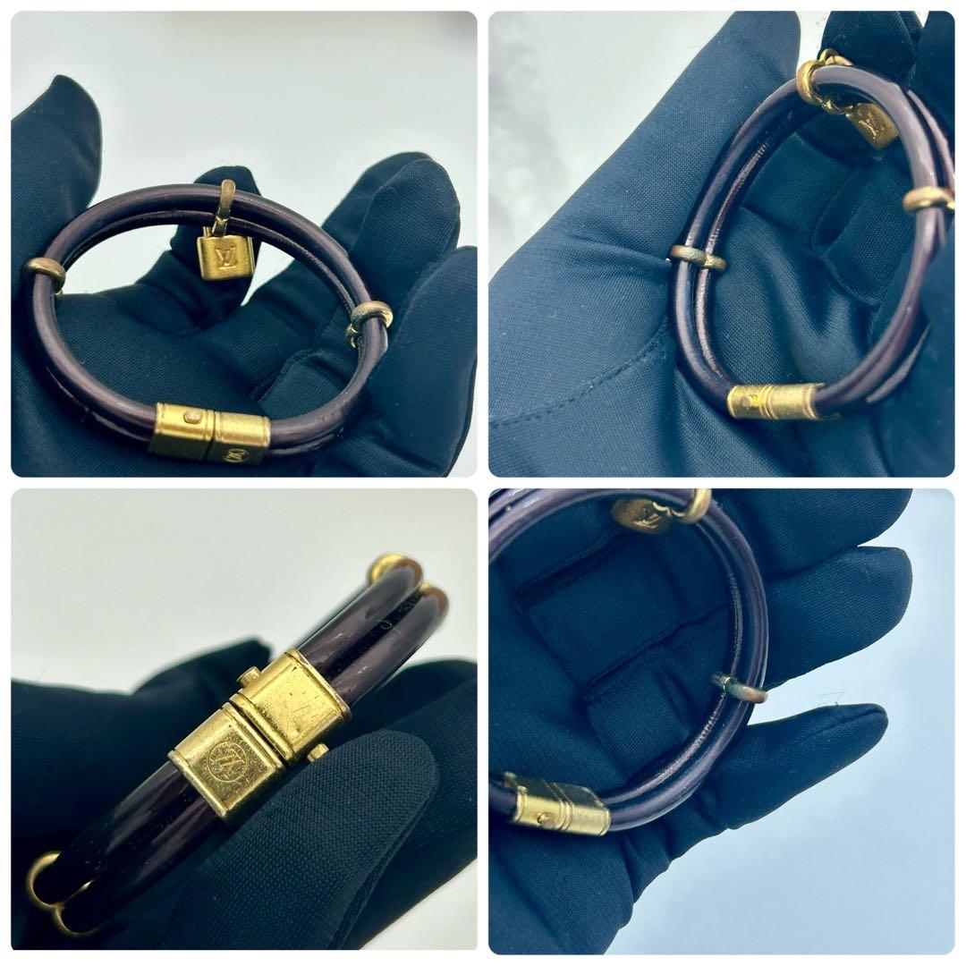 極美品　ヴィトン ブラスレ キープイット　トゥワイス ブレスレット アマラント