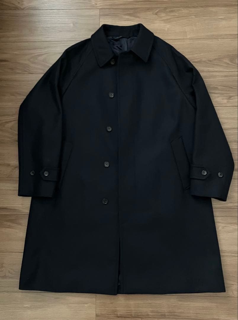 UNITED ARROWSワーステッドメルトン バルマカーンコート　XL