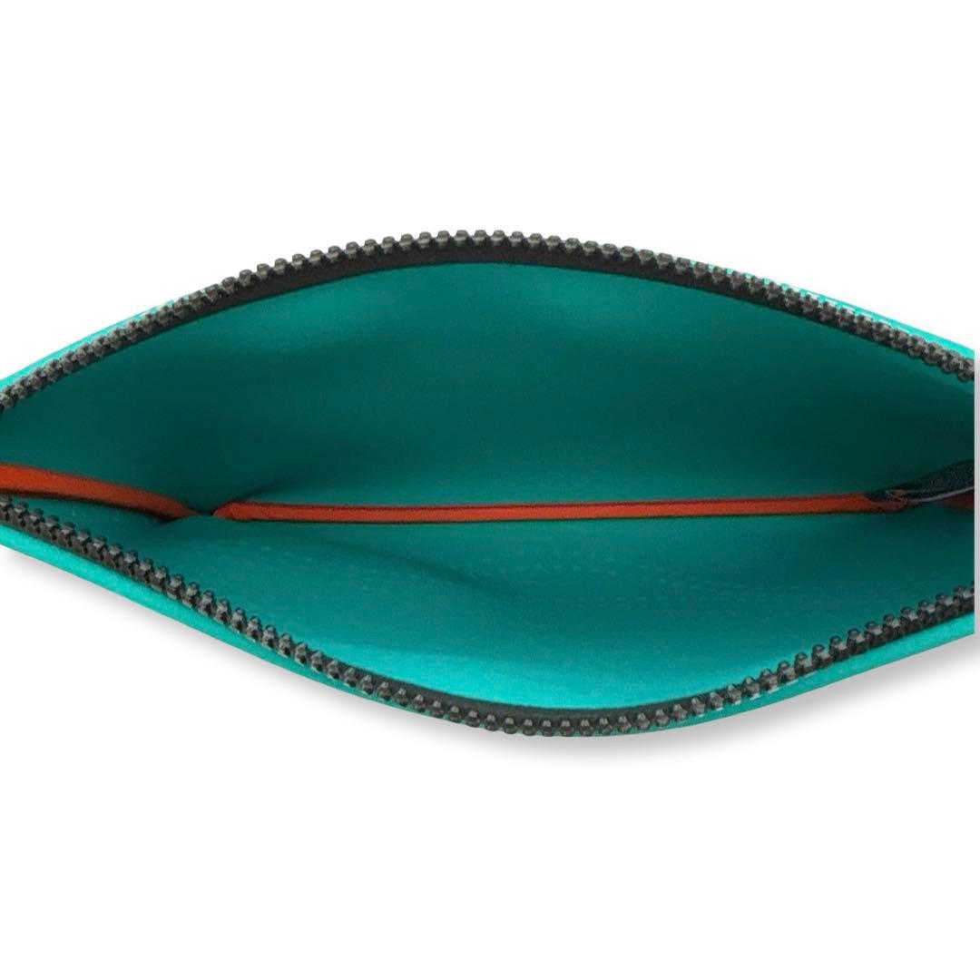 エルメス　ネオバン　MM　ポーチ　グリーン系　小物入れ　クラッチバッグ