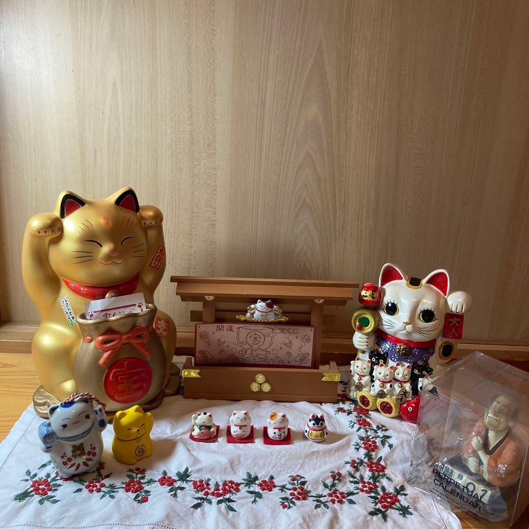 再々値下げ　招き猫　宝くじ入れ　貯金箱 伊勢神宮おかげ横丁他　縁起物まとめ売り