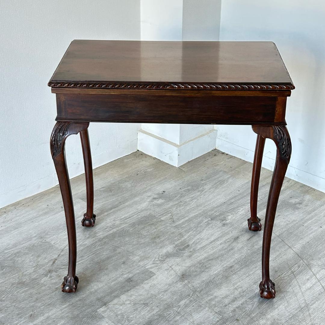 アンティーク 家具 ゲームテーブル 1930年頃 マホガニー材 英国製 542A