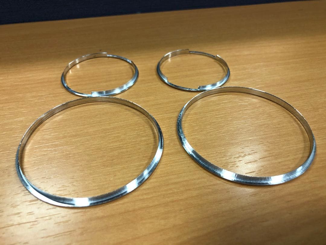 フィアット500 .アバルト595.500 オートエアコン用アルミリング！