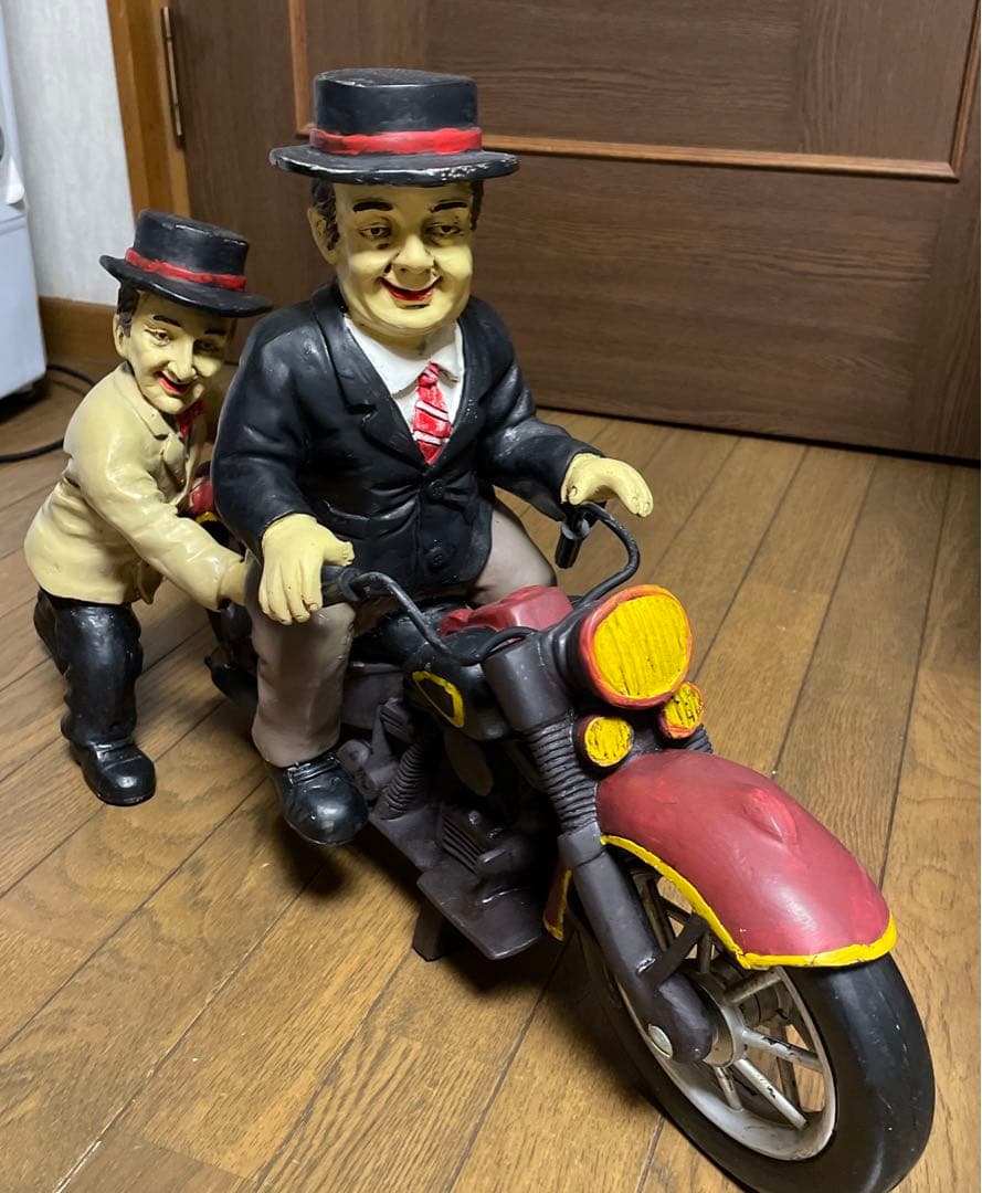 陶器　バイク　アンティーク　置物