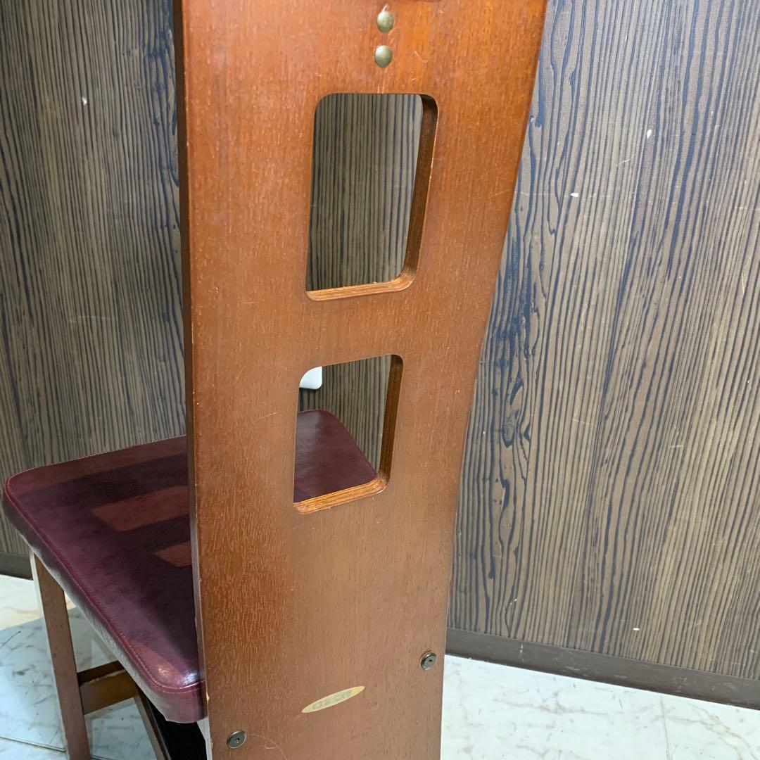 木製ダイニングチェア 背もたれ穴付き①