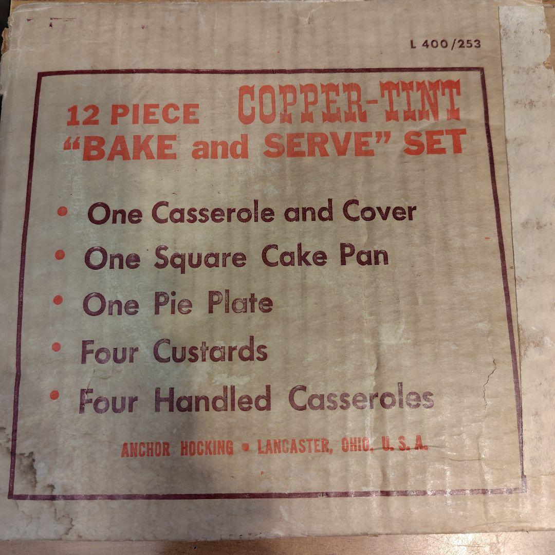 Fire-King Bake and Serve 12ピースセット 新品