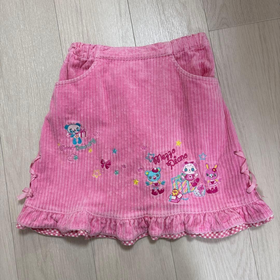 メゾピアノ コーデュロイ スカート