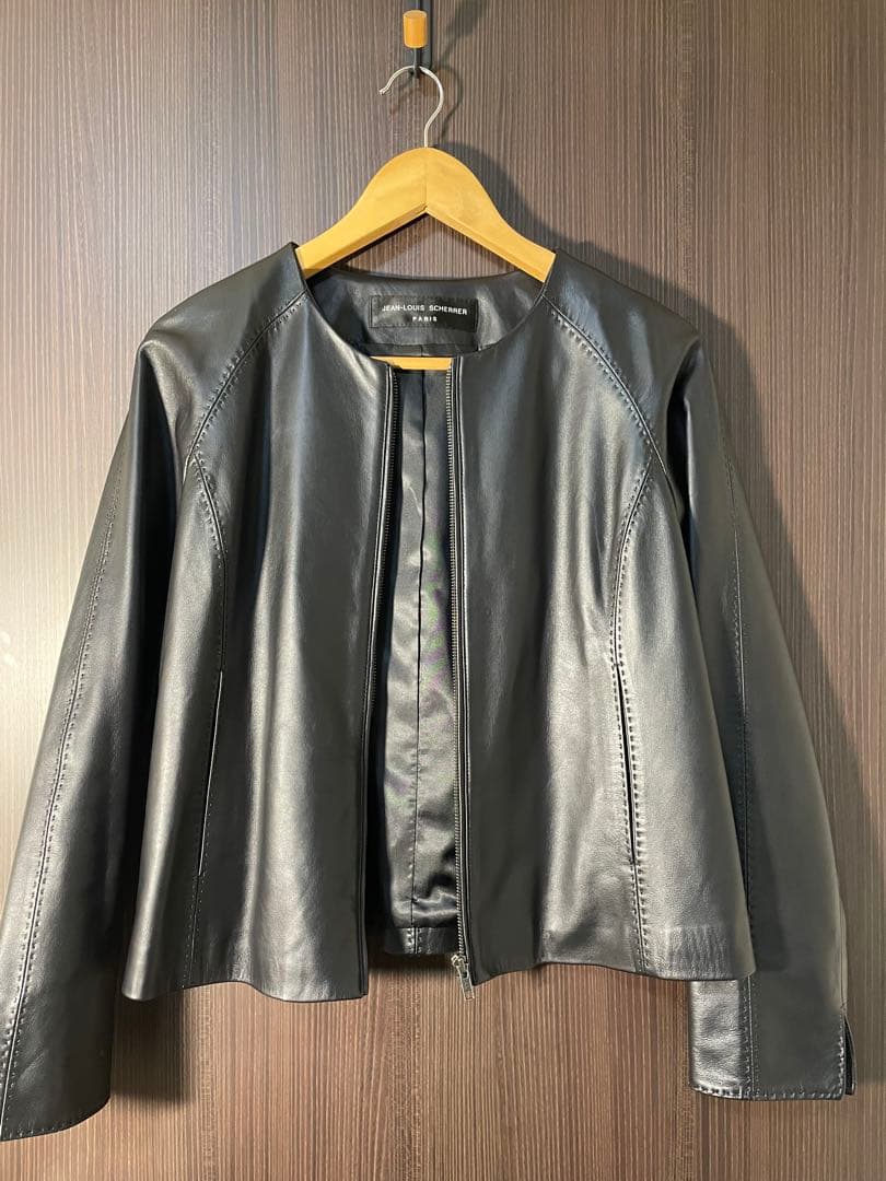 JEAN-LOUIS SCHERRER ブラックレザー