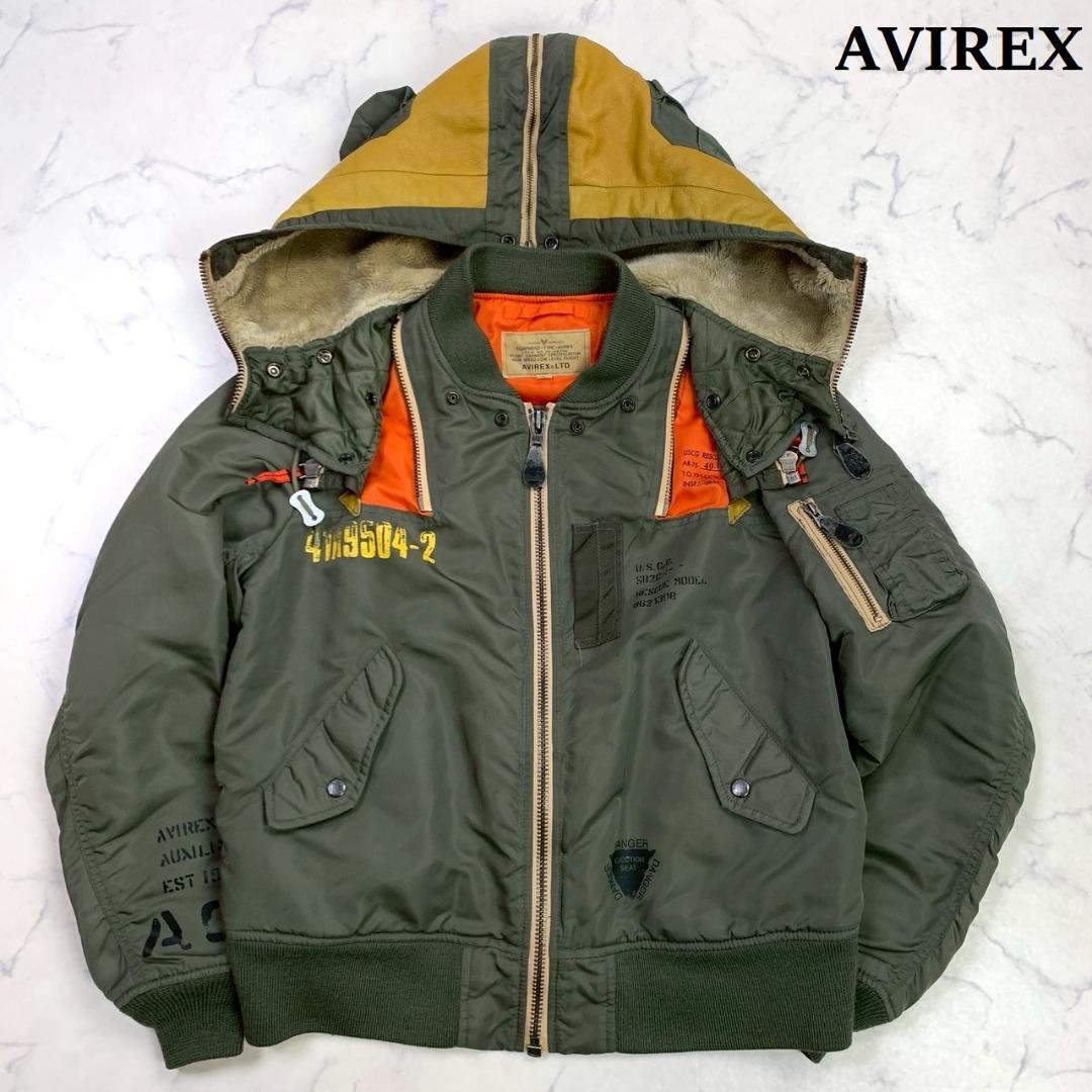 希少★AVIREX REMODEL MA-1 フライトジャケット L　E014