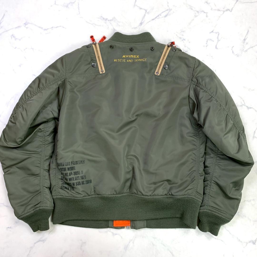 希少★AVIREX REMODEL MA-1 フライトジャケット L　E014