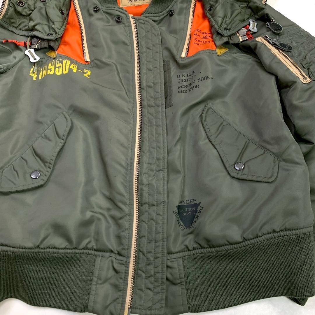 希少★AVIREX REMODEL MA-1 フライトジャケット L　E014