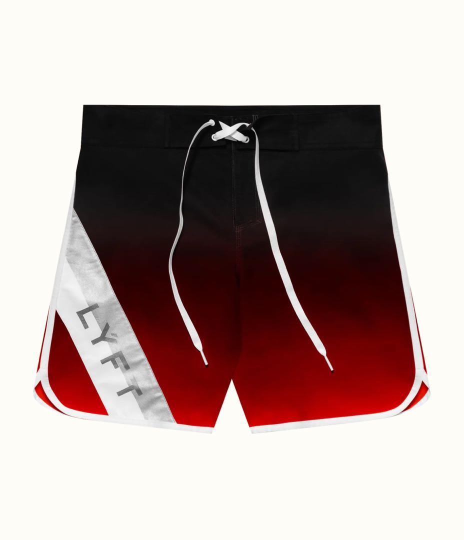 LYFT ブラックレッドグラデーション水着