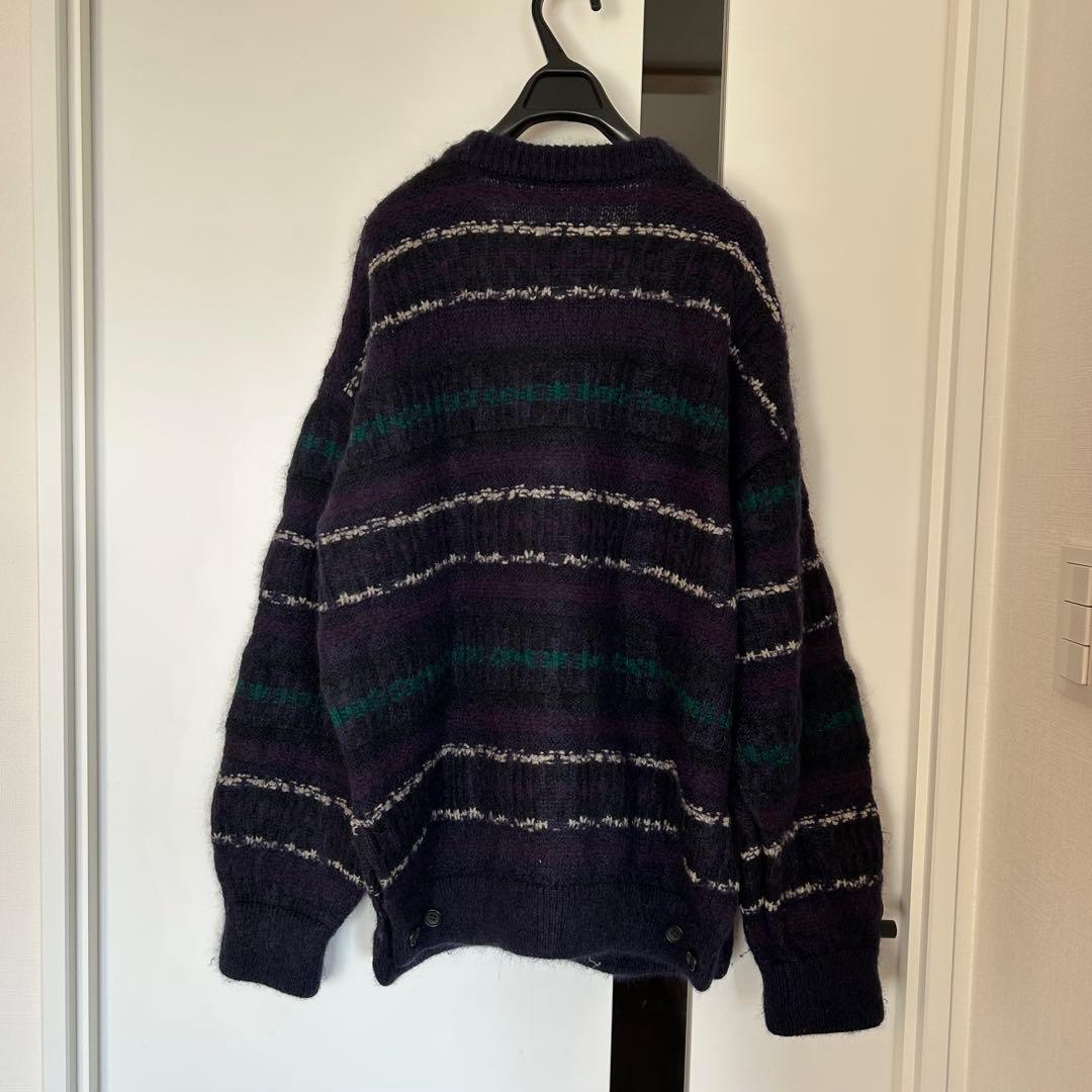 トップス stein SILK MOHAIR FAIRISLE KNIT CARDIGAN