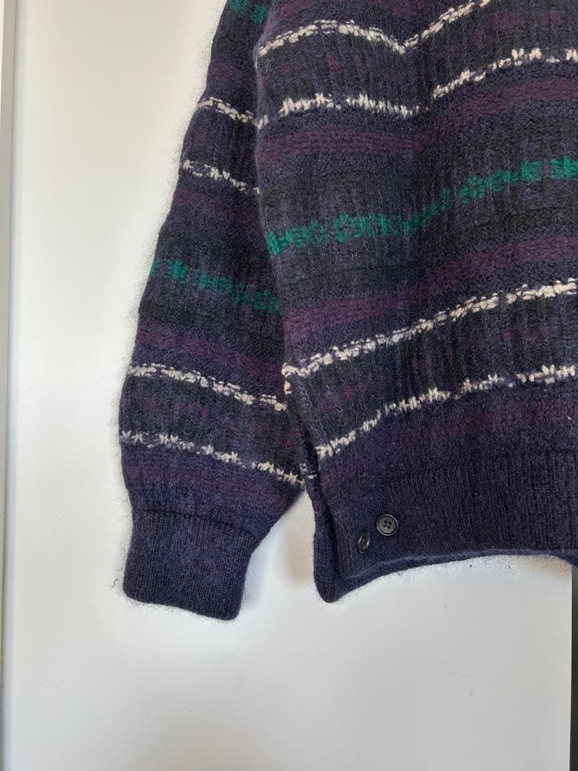 トップス stein SILK MOHAIR FAIRISLE KNIT CARDIGAN