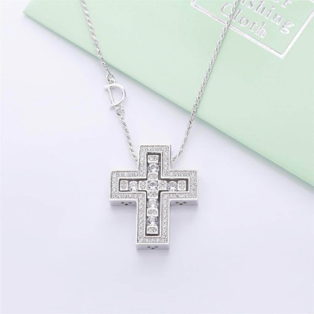 クロスネックレスシルバー 45cm※DAMIANI ダミアーニ ベルエポック風