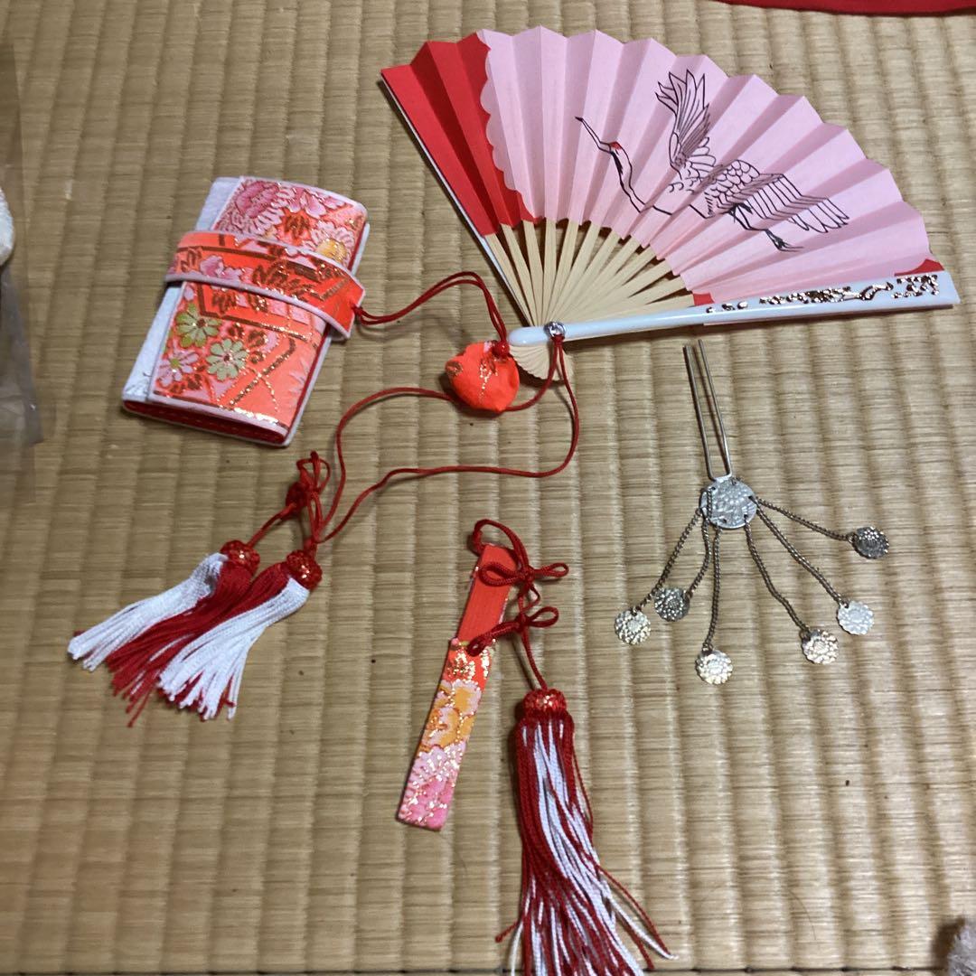 七五三 小柄七歳用フルセット帯幅14センチ　　草履21センチ