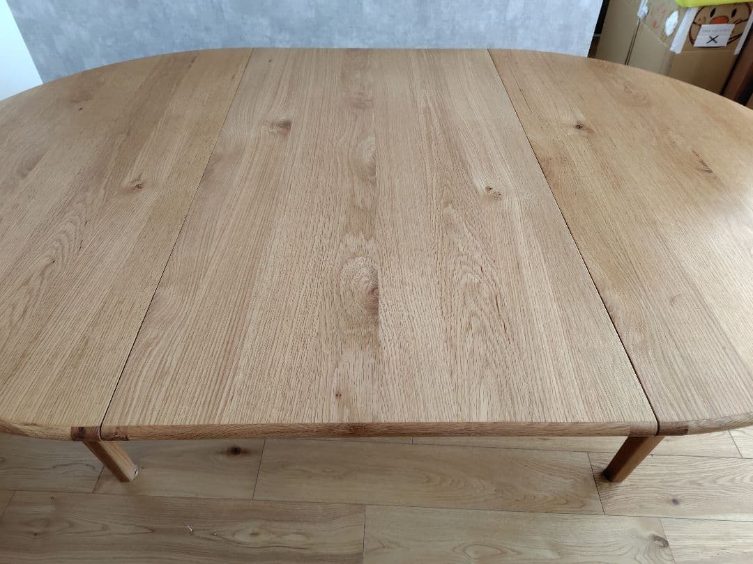 Ｒe:ＣＥＮＯ 伸張式ダイニングテーブル　ナチュラルウッド