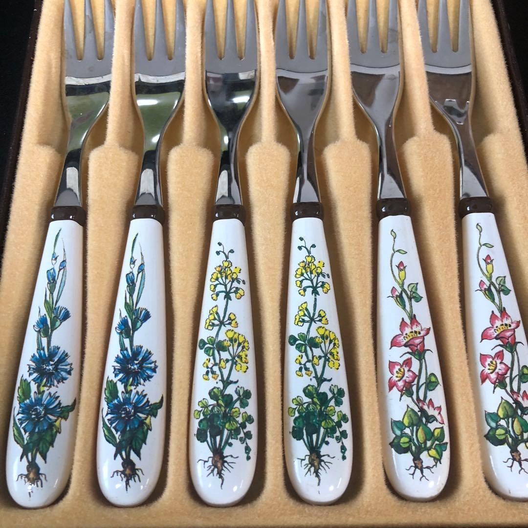 ◾️人気シリーズ◾️BOTANICA フォークセット 6本 植物デザイン