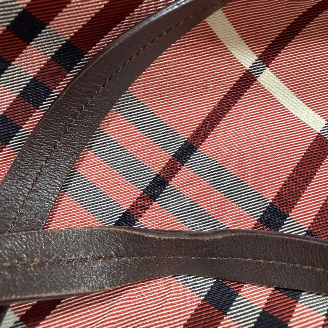 【希少カラー】BURBERRY BLUE LABEL トートバッグ チェック柄