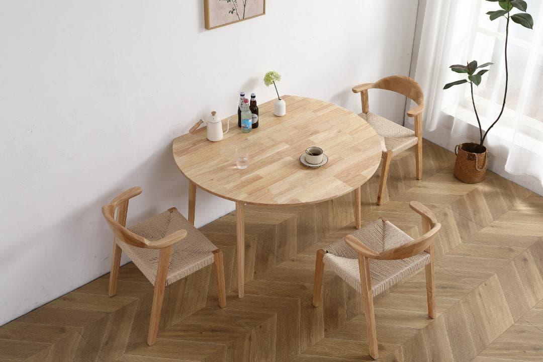 ダイニングテーブル1点×チェア2脚　2人用伸長式 折りたたみダイニングテーブル