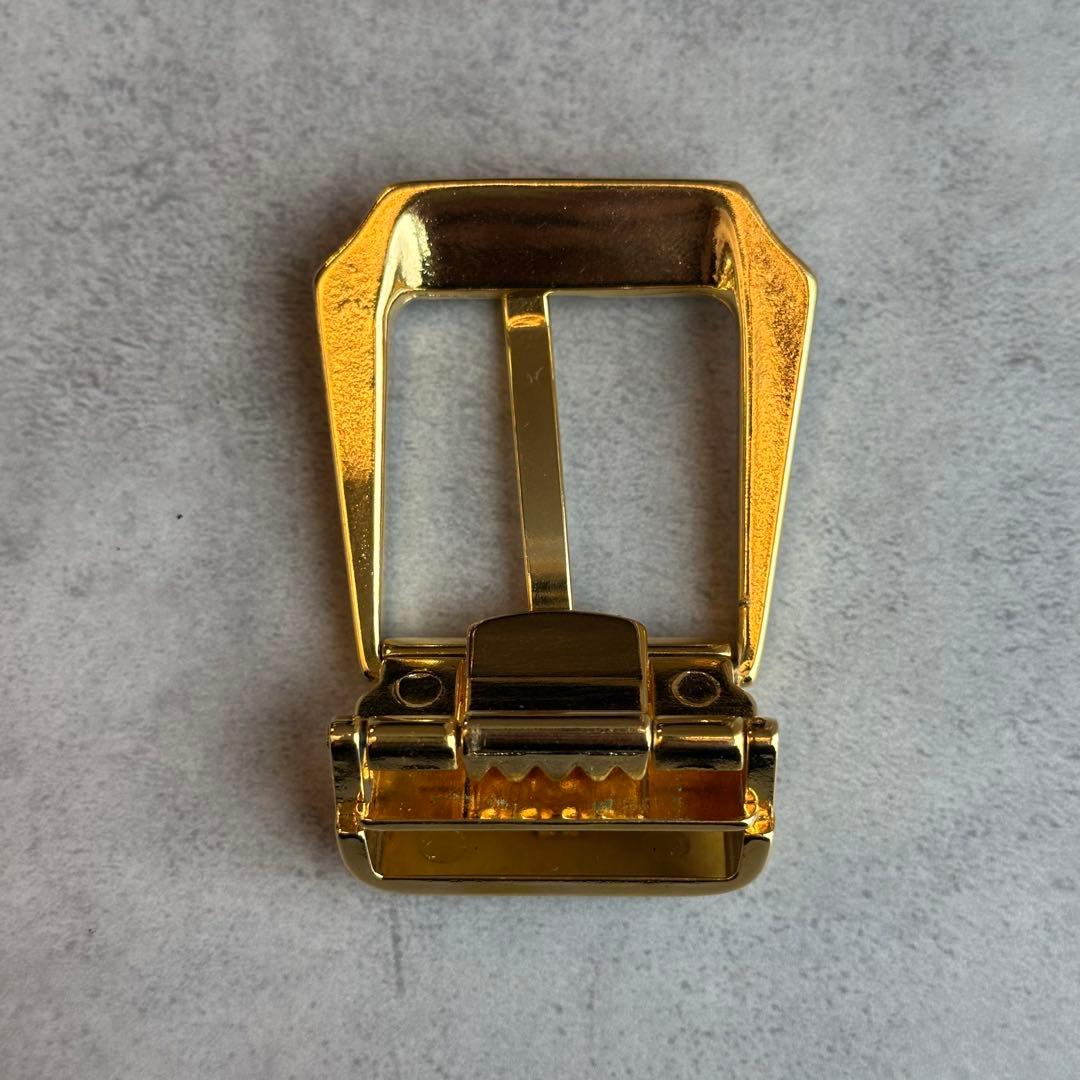 BURBERRY ゴールドバックル　レザーベルト　交換用バックル付属