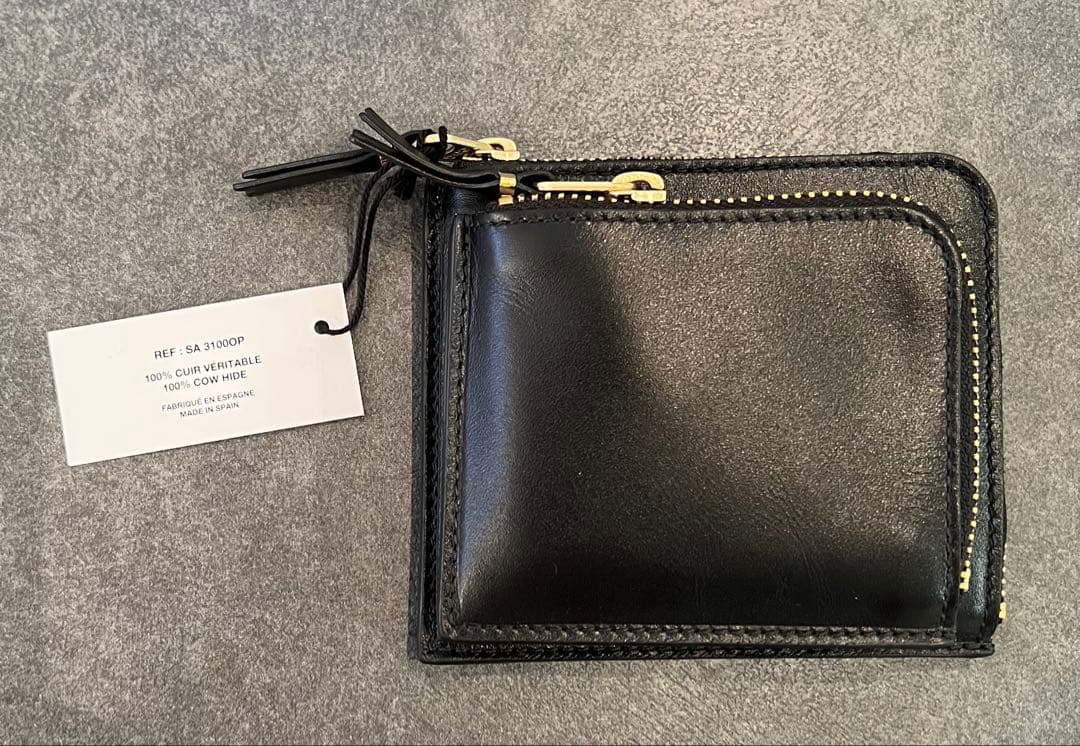 未使用　タグ付き　 コムデギャルソン SA3100OP ブラック 財布 黒