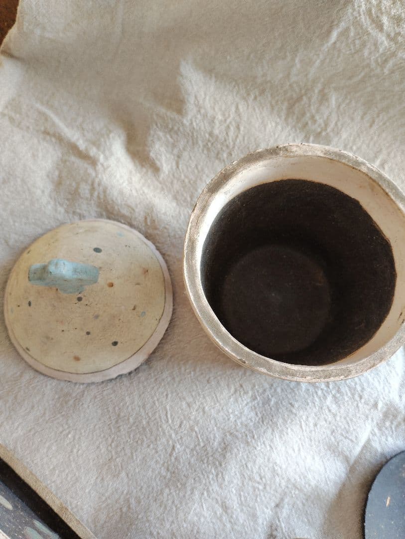 長田恵　ミニ植木鉢　蓋もの　セット