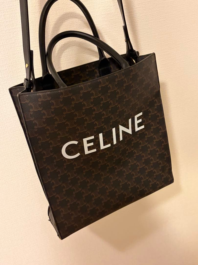 CELINE ダークブラウン トートバッグ