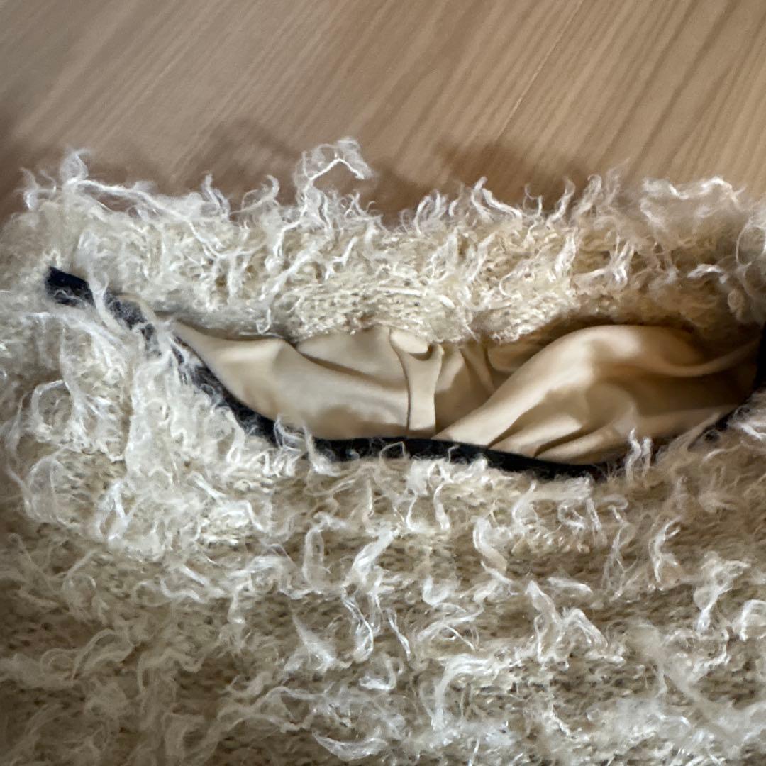 新品　Eaphi FLUFFY TIGHT SKIRT ベージュ