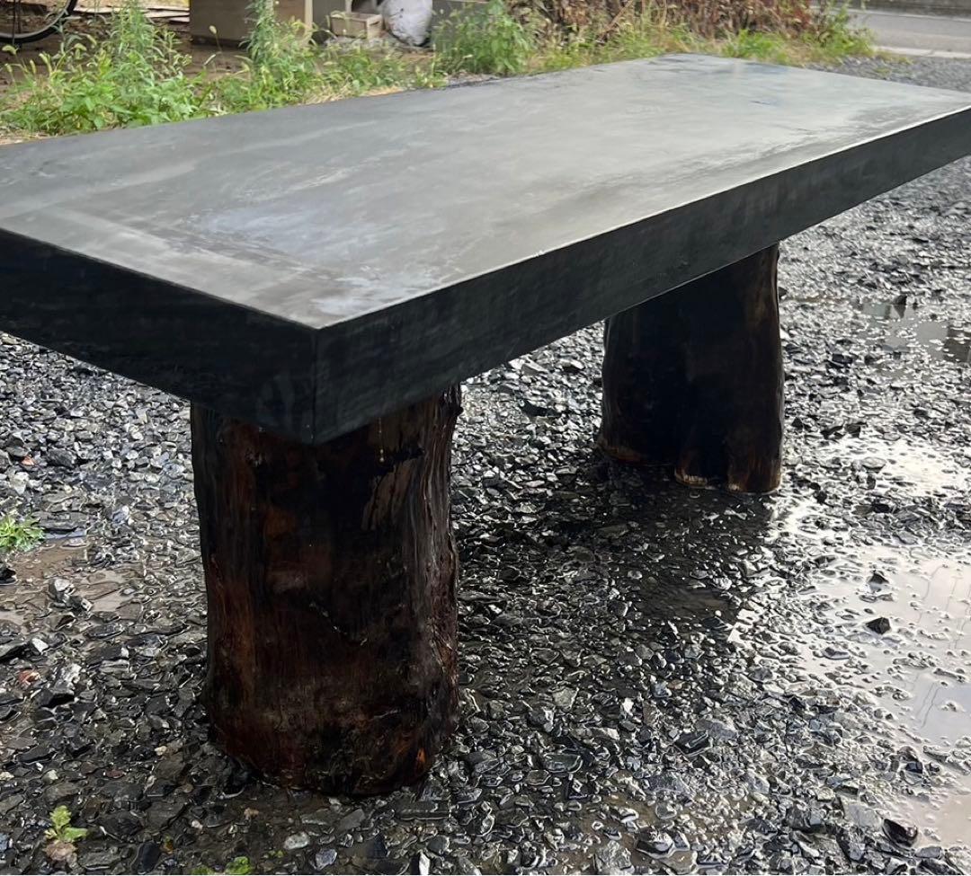 椅子　テーブル　石　おしゃれ　骨董